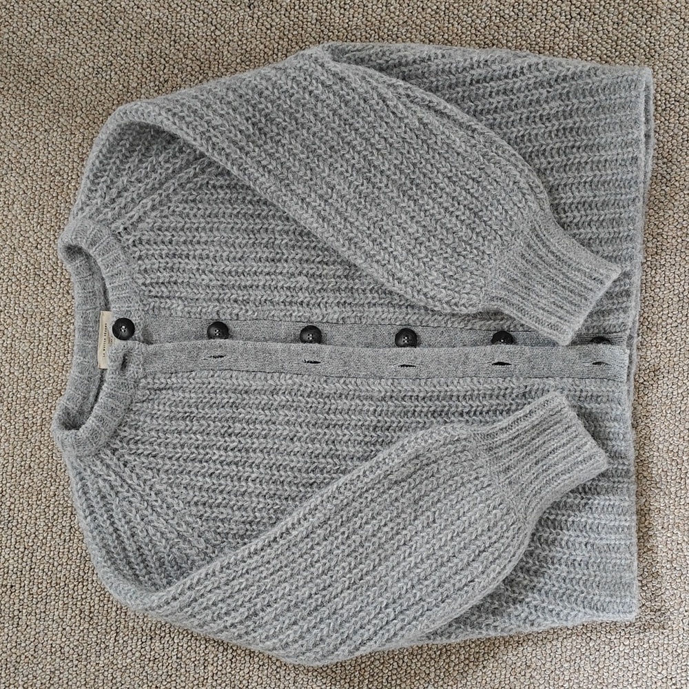 Sezane Emile cardigan in mottled gray, XSmall - Picture 9 of 16